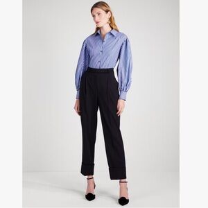 Kate Spade K9729 Cuffed Wool Pant Size 12